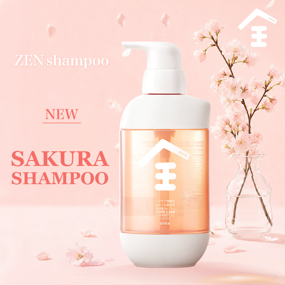 【400mL】Seika全 SAKURA シャンプー Seika Pore Care Shampoo