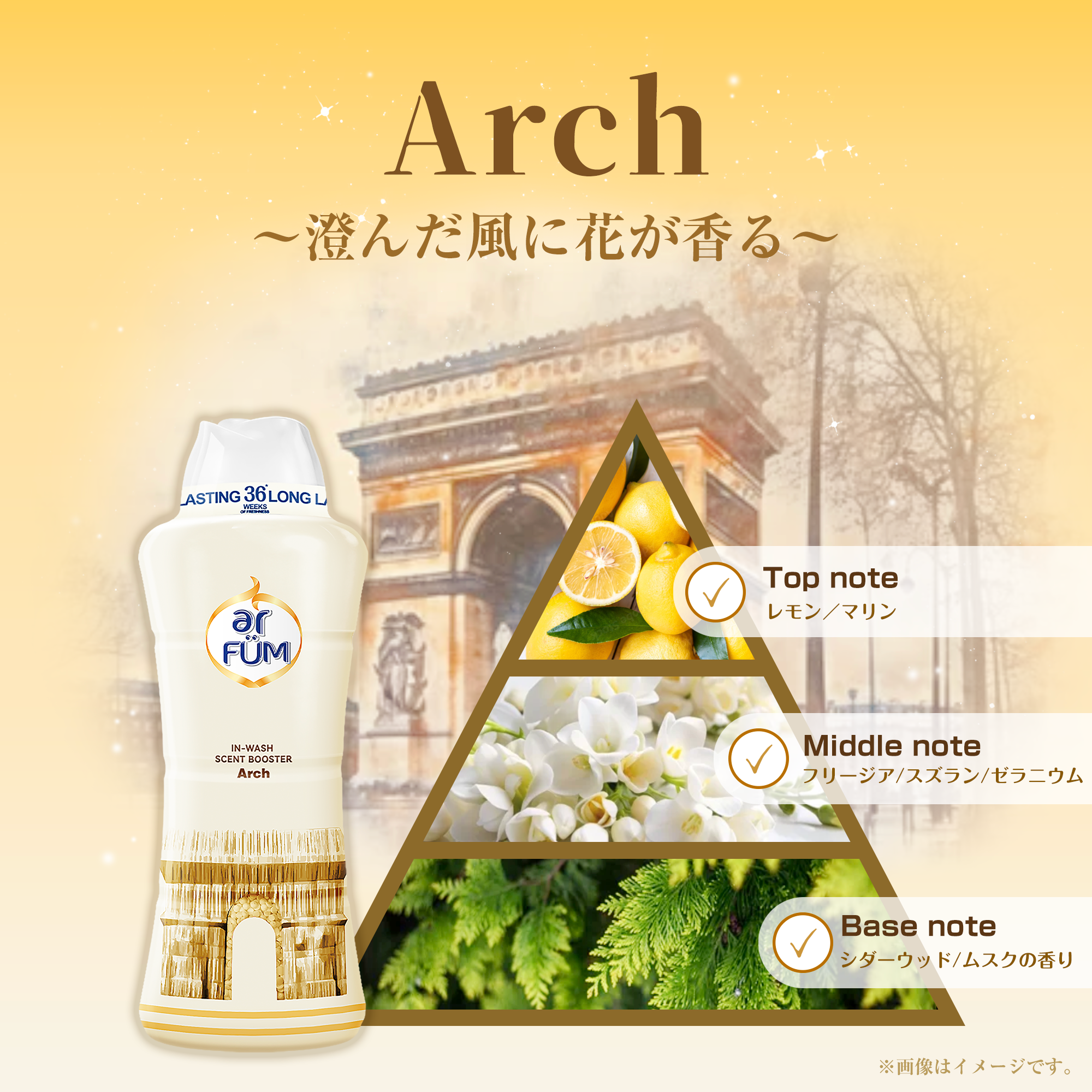【500g】Arfum 香りビーズ PARIS Series Arch(パリシリーズ アーチ)