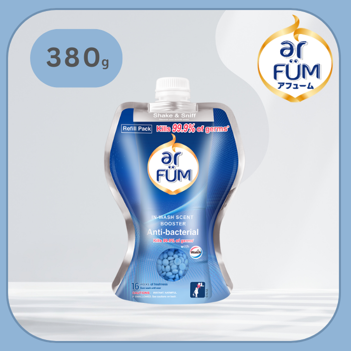 【380g】arFUM 抗菌専用ビーズ パウダリーフローラルとスズランの香り 詰め替え用