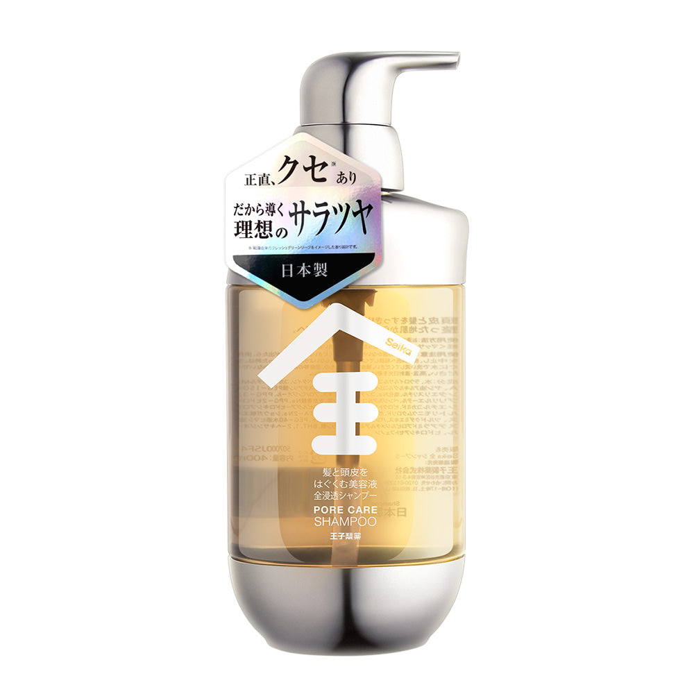 【セット】Seika全 シャンプー 400ml + Seika全 コンディショナー 400ml Seika Pore Care Shampoo + Conditioner ノンシリコンシャンプー アミノ酸系洗浄成分 ナイアンシンアミド スカルプケア(セイカゼン ZEN)