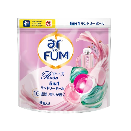 【6粒】arFUM Rose ローズとピーチの香り 詰め替え用