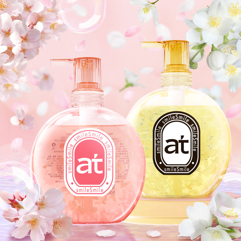 【ボディ&ヘアケア】at ハンド&ボディウォッシュ500ml サクラの香り+Seika全 シャンプー 400ml + Seika全 コンディショナー 400ml + エコバック付き Seika Pore Care Shampoo + Conditioner ノンシリコンシャンプー アミノ酸系洗浄成分 ナイアンシンアミド スカルプケア(セイカゼン ZEN) aroma 保湿成分 アロマ 敏感肌 リラックス効果