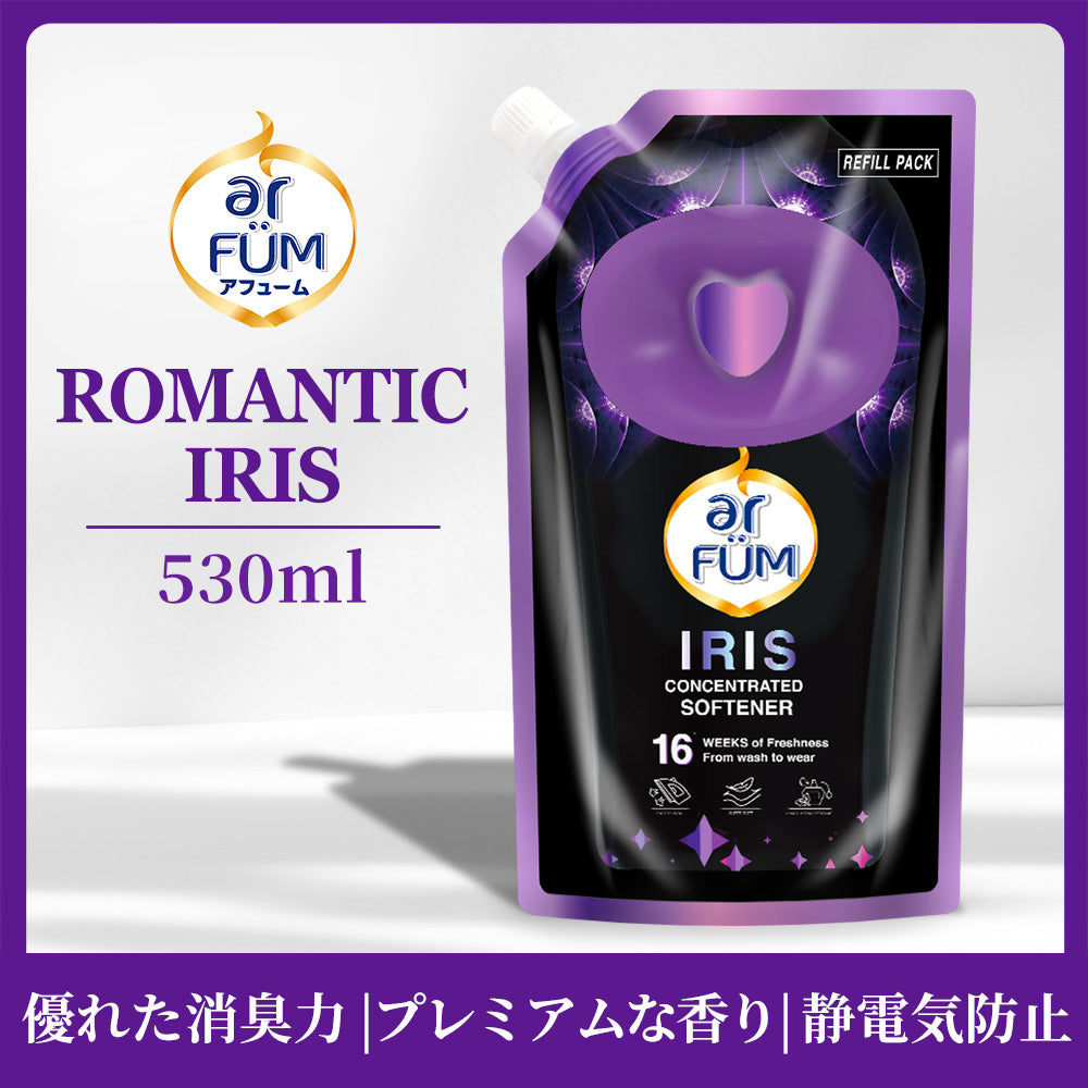 【530ml】Black Label アフューム(arFUM) ロマンティック アイリス (IRIS) バニラ&カカオの優しい香り 詰め替え用