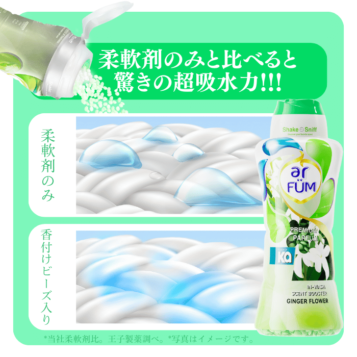 【1kg×2】arFUM 香りビーズ ジンジャーフラワー ライラックとホワイトムスクの香り 本体