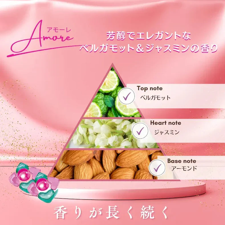 【セット】arFUM amore(アフューム アモーレ) 42粒 本体+Black label Bliss 柔軟剤(ブラックレーベル ラブリーブリス) 900ml 本体