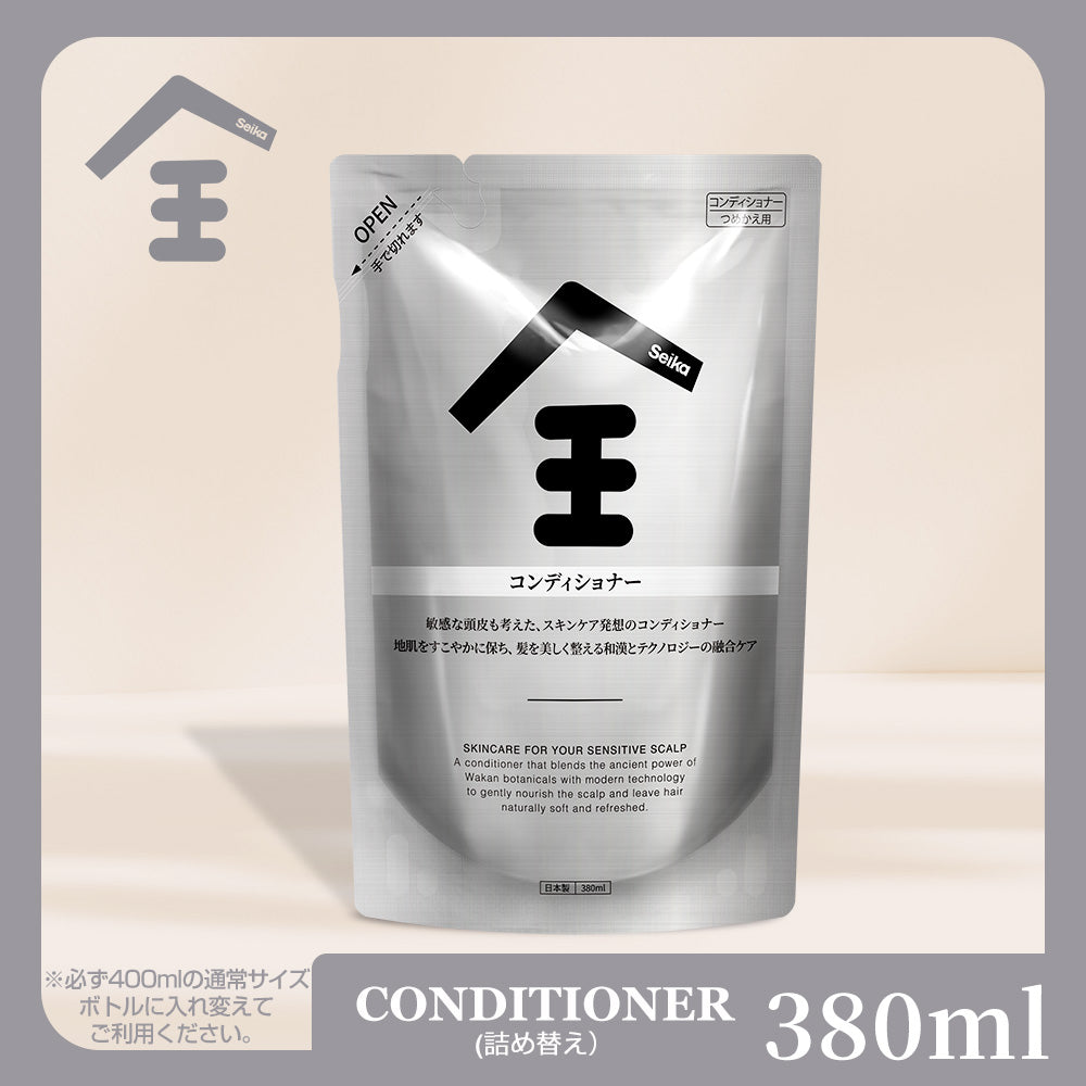 【380ml】Seika全 コンディショナー 詰め替え Seika Pore Care Conditioner (セイカゼン ZEN)