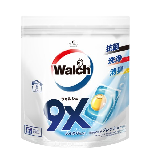 【6粒】ウォルシュ (Walch) ジェルマジックボール (Gel Magic Ball) アクアティックとマリンムスクの香り 詰め替え