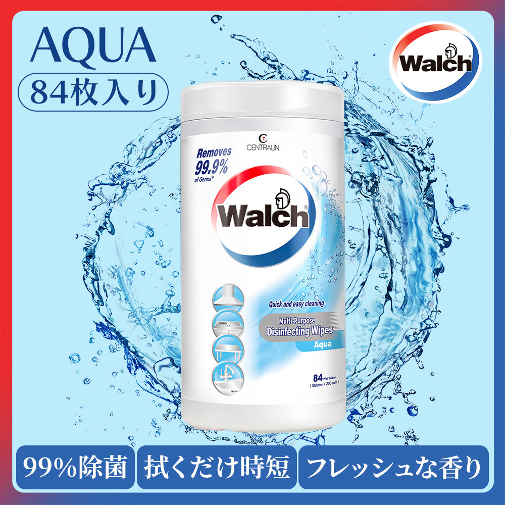 除菌ウェットシート Walch(ウォルシュ) アクア(AQUA)