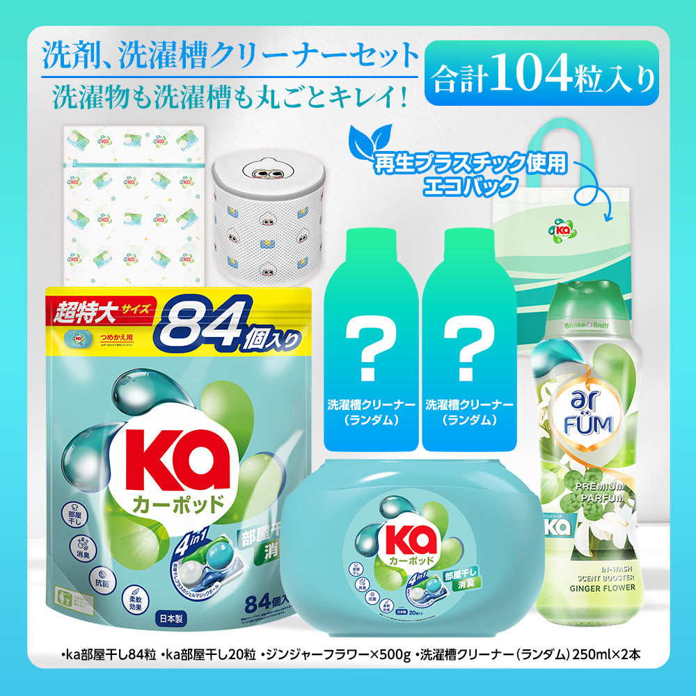 【部屋干しにはこれ！】カーポッド＆ウォルシュ 洗濯洗剤・洗濯槽クリーナーセット