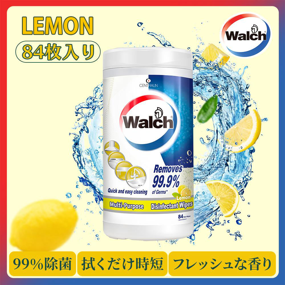 除菌ウェットシート Walch(ウォルシュ) レモン(Lemon)