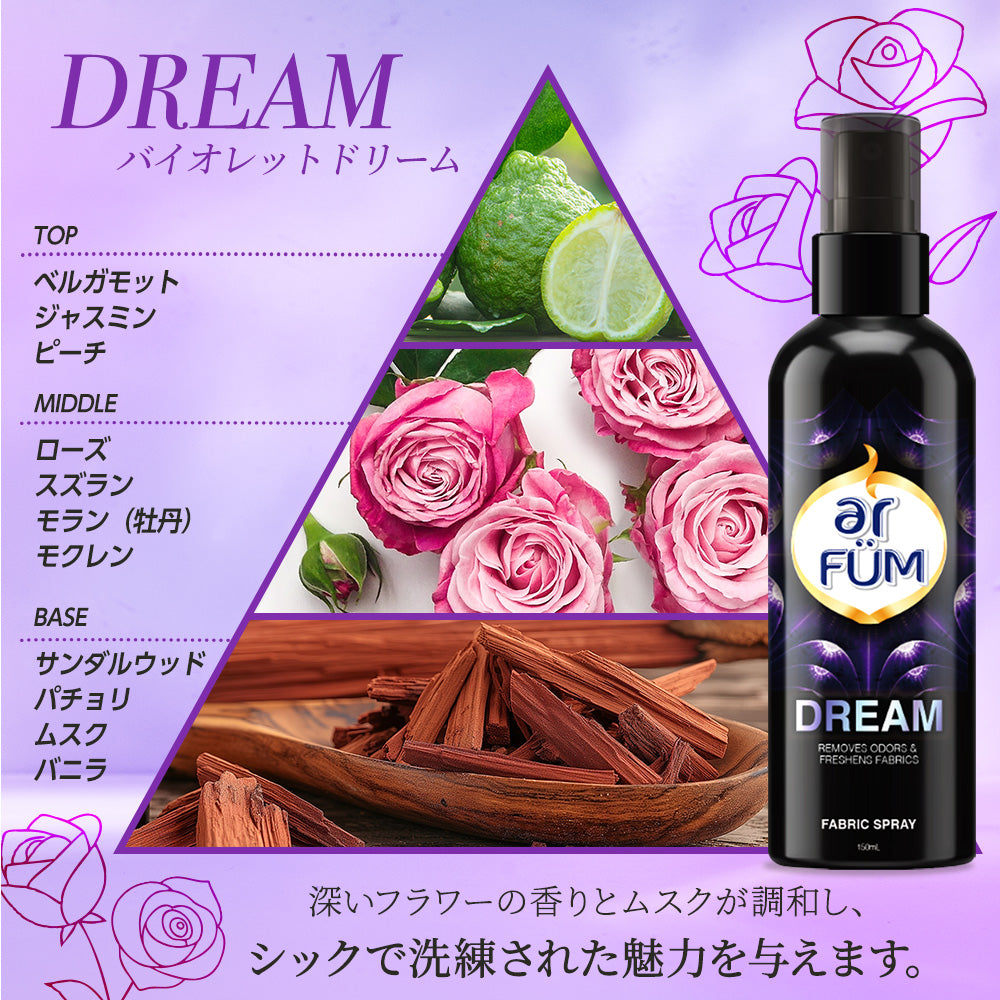 【150ml】arFum Black Label(アフューム ブラックレーベル)シグニチャースプレー DREAM（バイオレットドリーム）