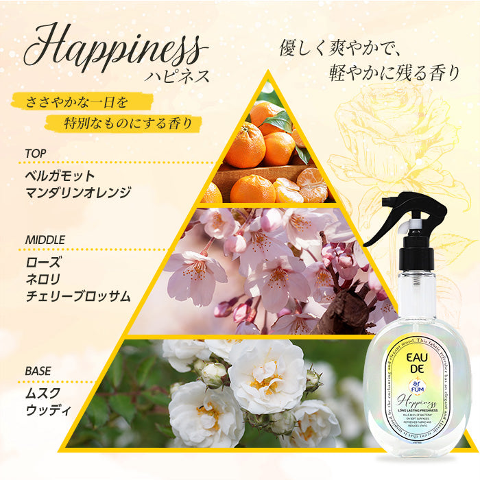 【250ml】arFUM(アフューム) ファブリックスプレー Happiness