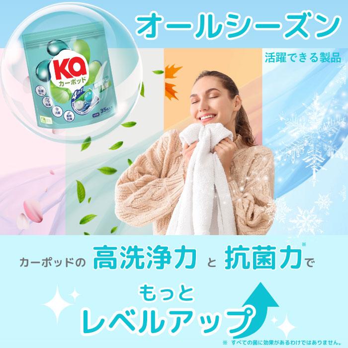 【セット】カーポッド 部屋干しEX 42粒 本体＋Touch of Ka 1000ml 本体(柔軟剤)