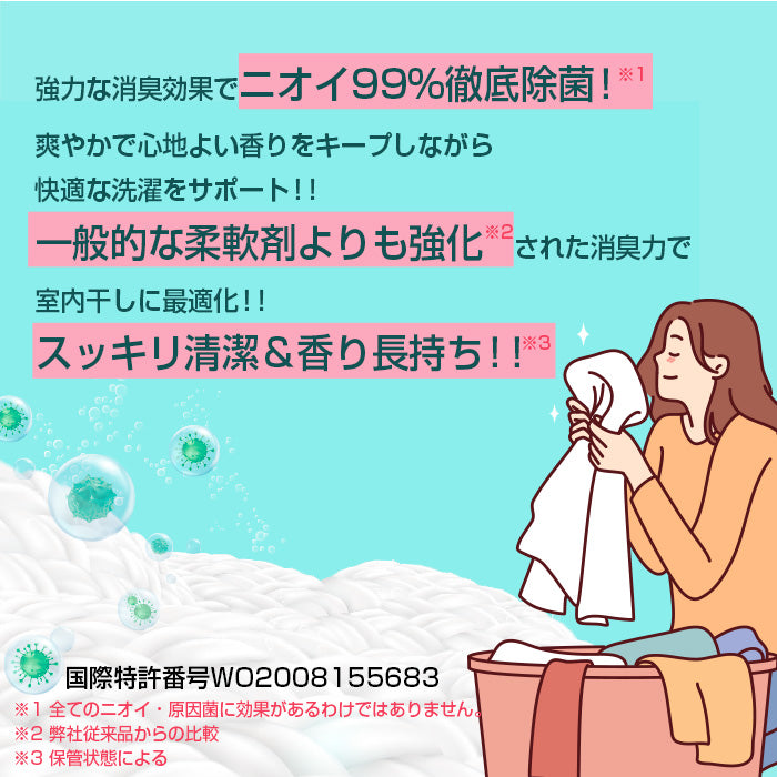 【セット】カーポッド 部屋干しEX 42粒 本体＋Touch of Ka 1000ml 本体(柔軟剤)