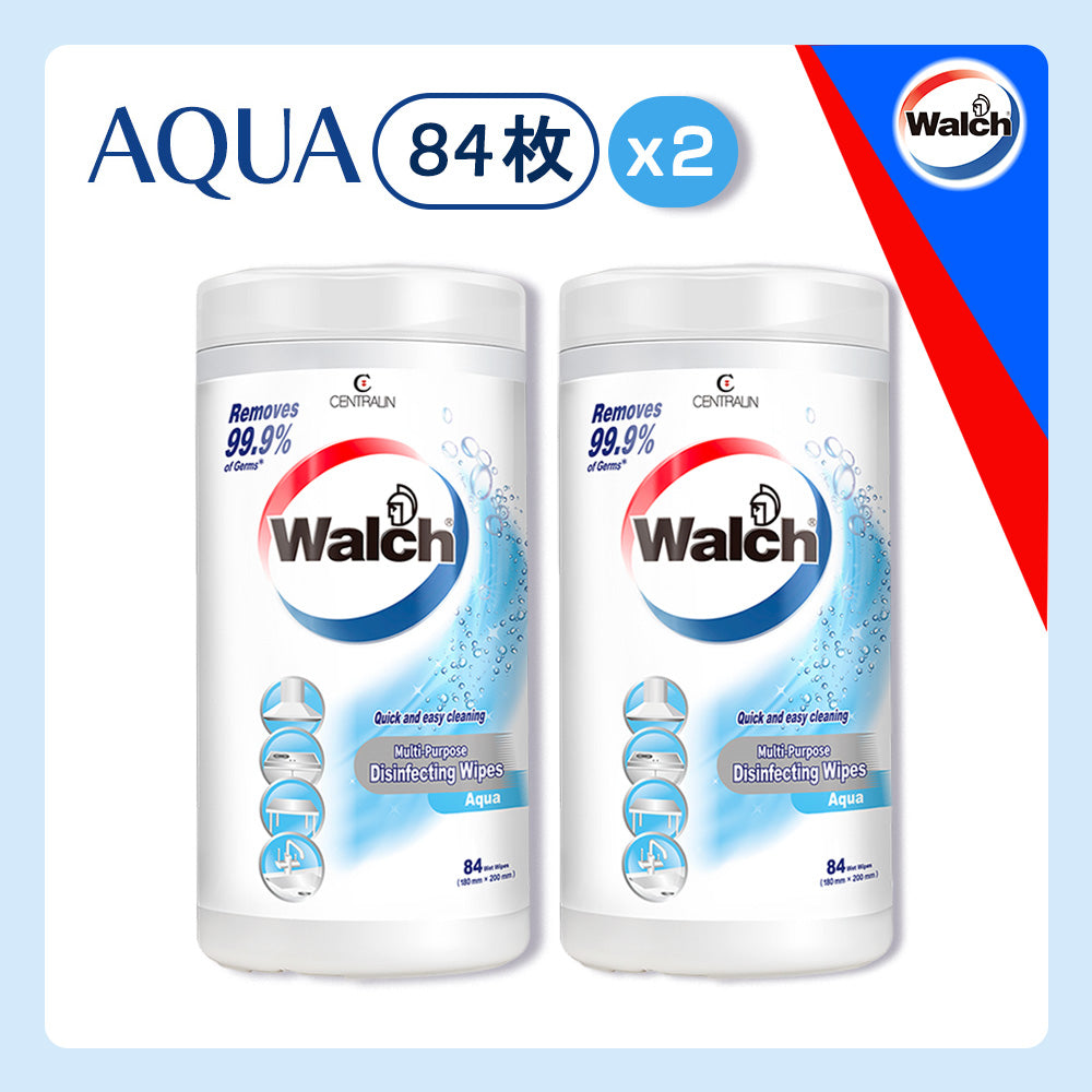 除菌ウェットシート Walch(ウォルシュ) アクア(AQUA) 2本セット
