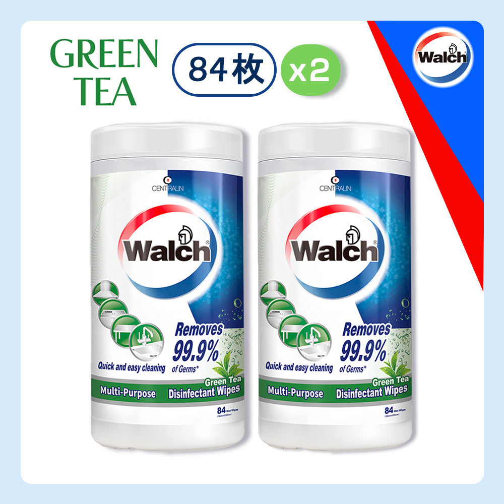 除菌ウェットシート Walch(ウォルシュ) グリーンティー(Green Tea) 2本セット